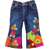 patchwork cord jeans