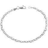 24" Sterling Silver 1/8" Diamond Cut Cable Chain, NICKEL FREE