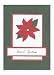 Masterpiece Handmade Holiday - POINSETTIA GREETINGS Card - (1 box)
