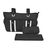 Satin Nylon Baby Tote - Black