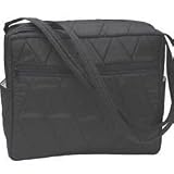 Mia Diaper Bag - Black Faux Silk