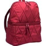 Faux Silk Back Pack - Red