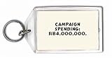 Campaign spending: $184,000,000. Keychain