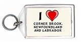 I Love Corner Brook, Newfoundland and Labrador Keychain
