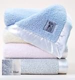 Blue Chenille Little Giraffe Baby Blanket