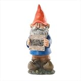 "WELCOME" GARDEN GNOME