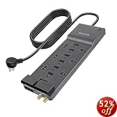 Belkin 12-Outlet Home/Office Surge Protector with Phone/Ethernet/Coaxial Protection and Extended Cord