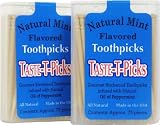 Taste-T-Picks Natural Mint Flavored Toothpicks Twin Pack