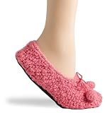 HUE Womens Crochet Pom Pom Shue
