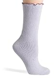 HUE Womens Ruffled Pajama Sock