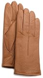 Isotoner Womens Fleece Lined Leather Gloves