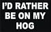 I'D RATHER BE ON MY HOG Totebag