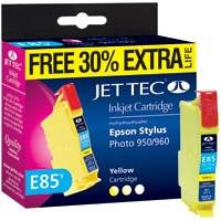 Telekommunikation: Jet Tec Patrone E85Y Extra Life Tinte gelb Stylus Photo 950