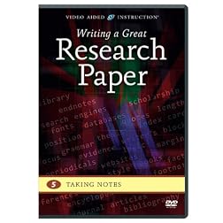 Writing a Great Research Paper: Taking Notes