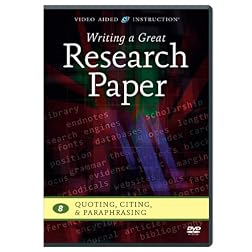 Writing a Great Research Paper: Quoting, Citing, & Paraphrasing
