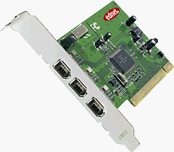 Drucker: ednet Fire Wire Card / DV Station PCI Steckkarte mit 4 IEEE 1394 FireWire Ports