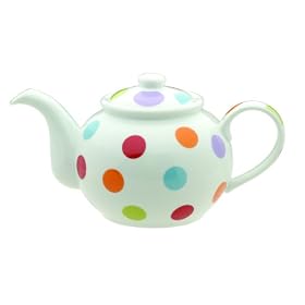 Typhoon Multi Color Polka Pot 6 Cup Teapot: Home & Garden : typhoon whimsical designer dots kitchen