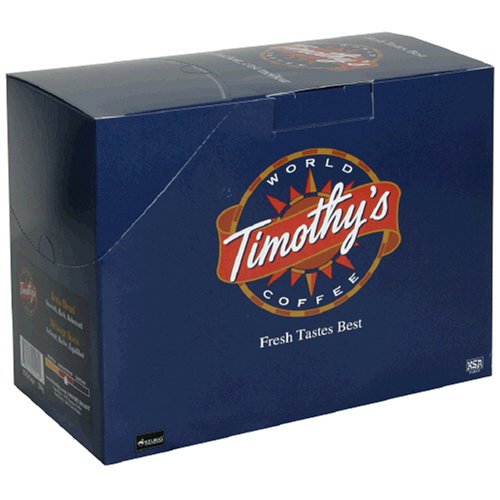 Timothy\'s World Coffee K Cups, Kona Blend, 25 K Cup Box (Pack of 2)