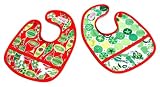 2 Red Hens Celebration Collection Bib Set-Ornaments And Swirls