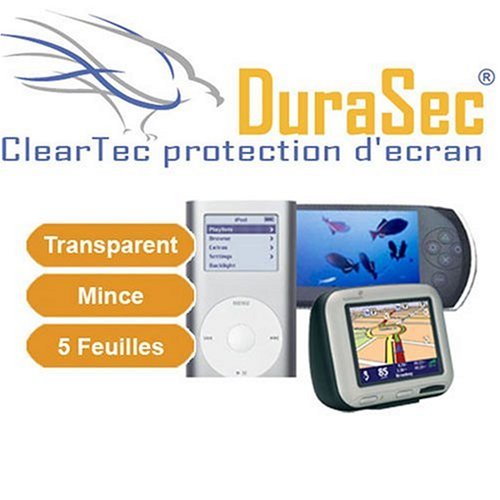 Zubeh&ouml;r: 5 x DuraSec ClearTec Displayschutzfolie f�r Garmin Forerunner 205