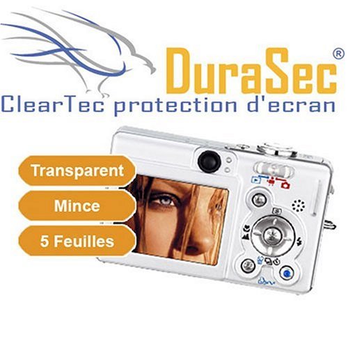 Zubeh&ouml;r: 5 x DuraSec ClearTec Displayschutzfolie f�r Samsung Digimax L55W