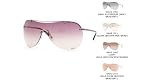 CHRISTIAN DIOR SUNGLASSES Model: Dior AIR 1/S Silver-b (gray)-Demo lens (0AUP/95)