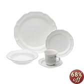 Mikasa French Countryside 45-Piece Dinnerware Set, Service for 8