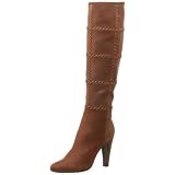 Prada Leather Knee-High Boot with Side Zipper