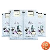 Coffee Masters Flavored Coffee, Caramel Kiss, Whole Bean, 12-Ounce Valve Bag, (Pack of 4)