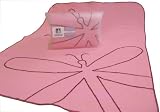 Modern Basics Pink Dragon Fly Blanket 40X30