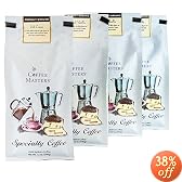 Coffee Masters Flavored Coffee, Irish Creme, Ground, 12-Ounce Valve Bag, (Pack of 4)
