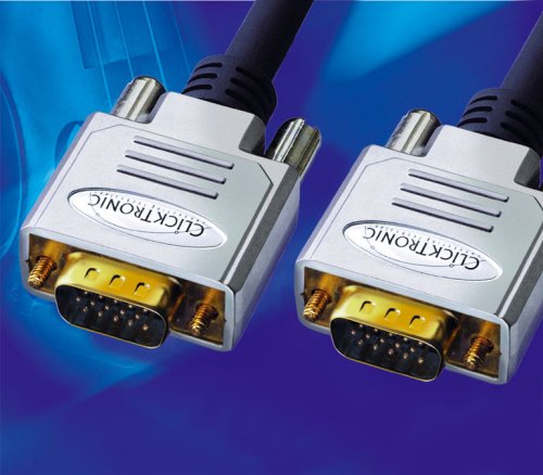 Camcorder: Clicktronic VGA Kabel 15polig 5,00m - 52153