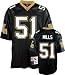 Sam Mills New Orleans Saints EQT Replithentic Black Throwback Jersey