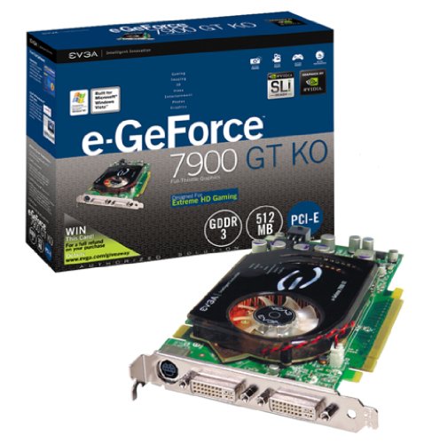 Drucker: EVGA NVIDIA GeForce 7900 GT Grafikkarte 512MB DDR3 Ram, PCI-Express 16X, 2X DVI, HDTV, SLI