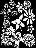Cartoon Coloring Board: Flowers