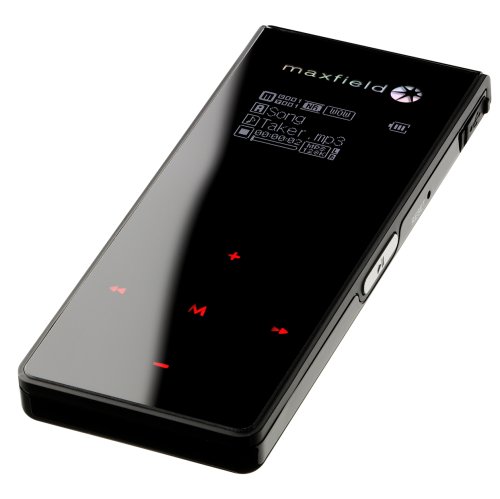 MP3 Player: Maxfield MAX-SIN-TOUCH FM Tragbarer MP3-Player 512 MB mit FM-Tuner schwarz
