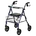 Invacare Lightweight Rollator with 7.5 Inch Wheels Ergonomic Hand-brakes, Blue