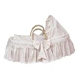 Ivory Embossed Moses Basket