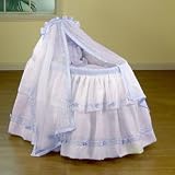 Baby Regal Liner & Canopy or Hood - Color White w/ Blue Trimming - Size 16x32