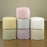 Pastel Pique Crib Bumper - Color Ecru