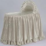 Vintage Velvet Bassinet Set - Color Ivory