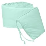 Tailored Baby Round Crib Bumpers - Color Khaki-Denim Look