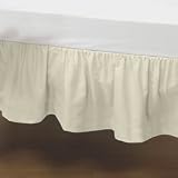 Portable Crib Solid Dust Ruffles - Color ecru