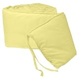 Tailored Baby Cradle Bumpers - Color Yellow - Size 18x36