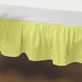 Portable Crib Solid Dust Ruffles - Color yellow