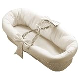 Eyelet Fitted Baby Moses Basket - Color Ecru