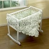 Toile Cradle Bedding - Size 18x36