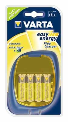 Verst&auml;rker und Receiver: Varta Easy Energy Plug Charger Ladeger�t (inkl. 4 x AA 56706 Rechargeable Power Akku)