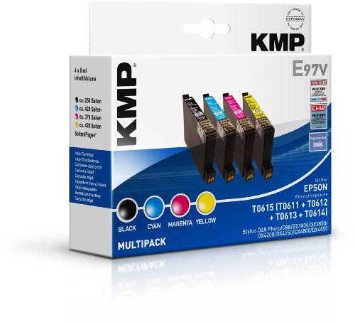 Kompaktanlagen: KMP Vorteilspack enth�lt: je 1 x sw, cyan, magenta, yellow, ersetzt Epson T061140 etc.