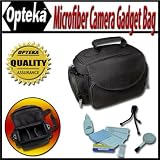Samsonite Microfiber Deluxe Camera Bag with Lens Cleaning Kit & Tabletop Tripod